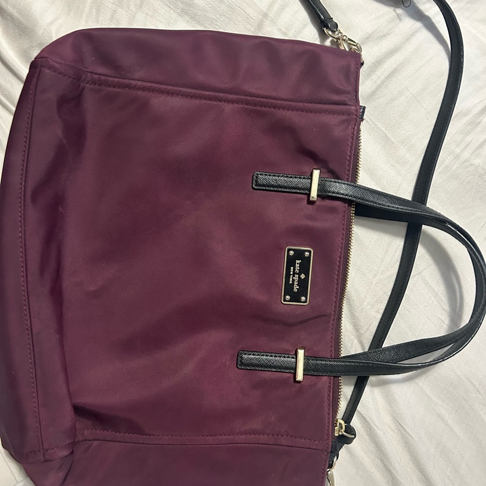 Kate Spade Burgundy Tote Bag